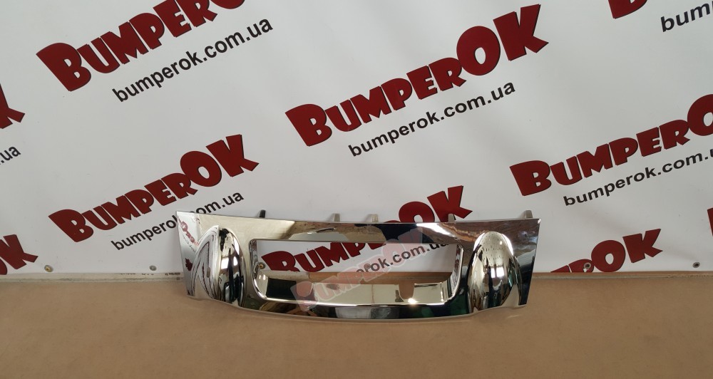 Накладка на бампер передній хром Jeep Patriot 2011-2017 - 4