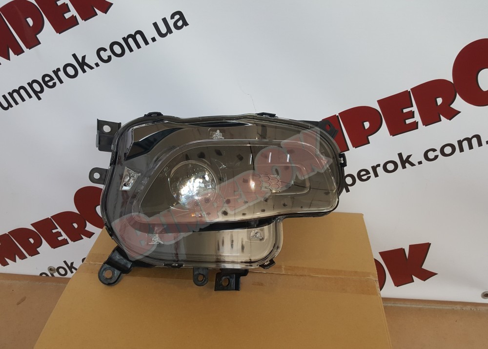 Фара основна бампер передній права галоген чорна Jeep Cherokee KL 2013-2018 - 3