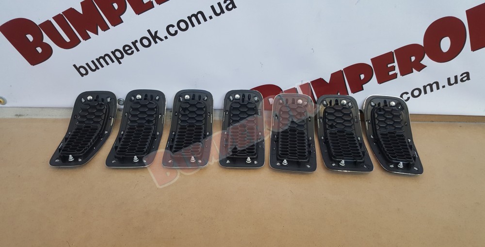 Накладки решітки (кільця) хромовані (комплект 7 шт.) Jeep Cherokee KL 2013-2018 - 4
