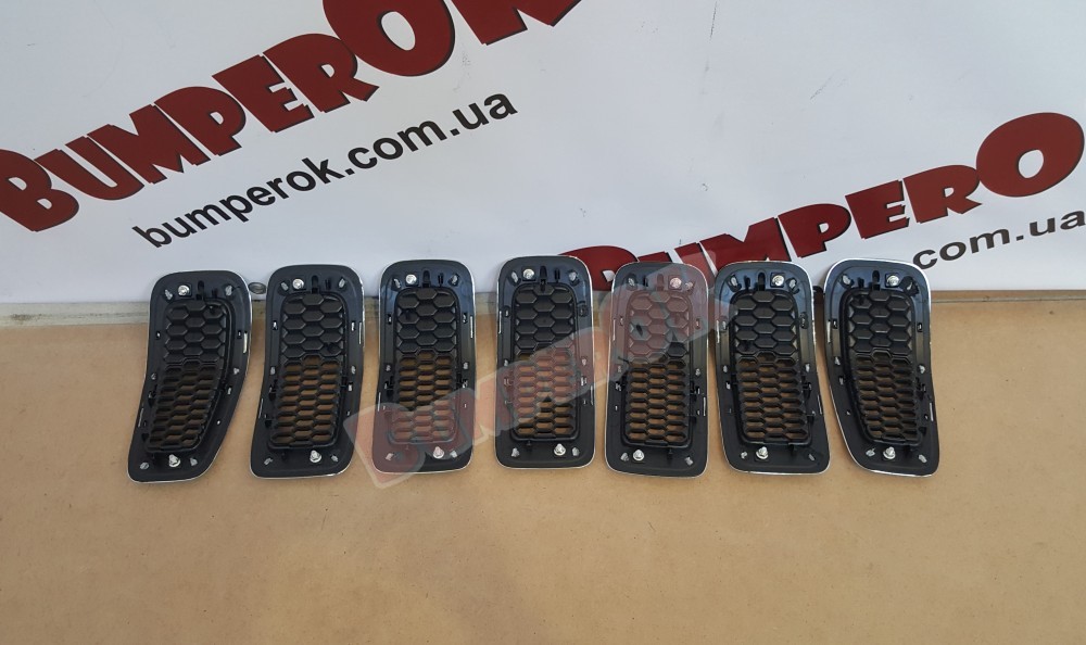 Накладки решітки (кільця) хромовані (комплект 7 шт.) Jeep Cherokee KL 2013-2018 - 5