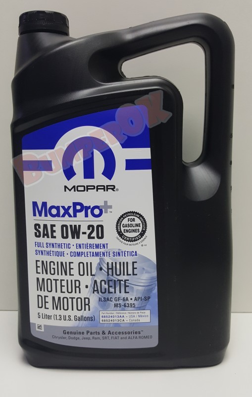 Моторна олива MOPAR MaxPro 0W20 (5 л.) - 2